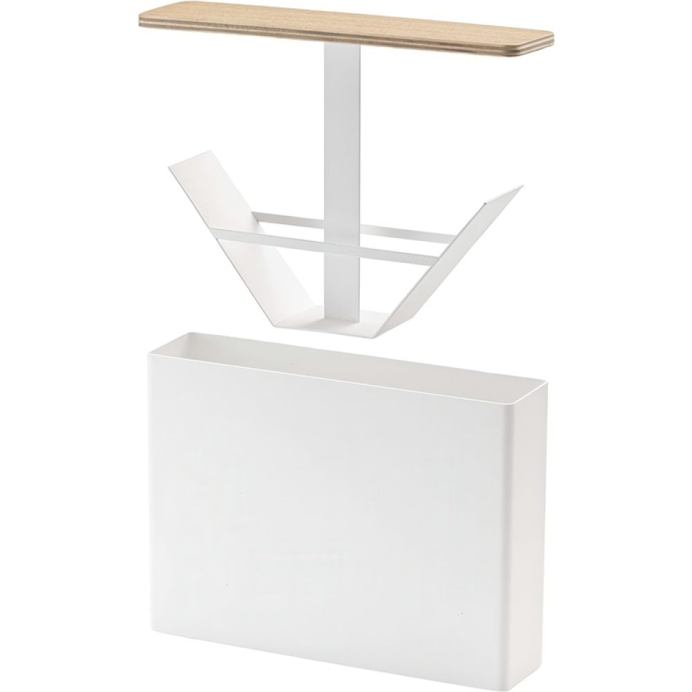 Coffee Filter Storage in Metal / Wood, YAMAZAKI LARGE FILTER CASE, White / Nature in the group Yamazaki at SmartaSaker.se (40649)