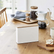 Coffee Filter Storage in Metal / Wood, YAMAZAKI LARGE FILTER CASE, White / Nature