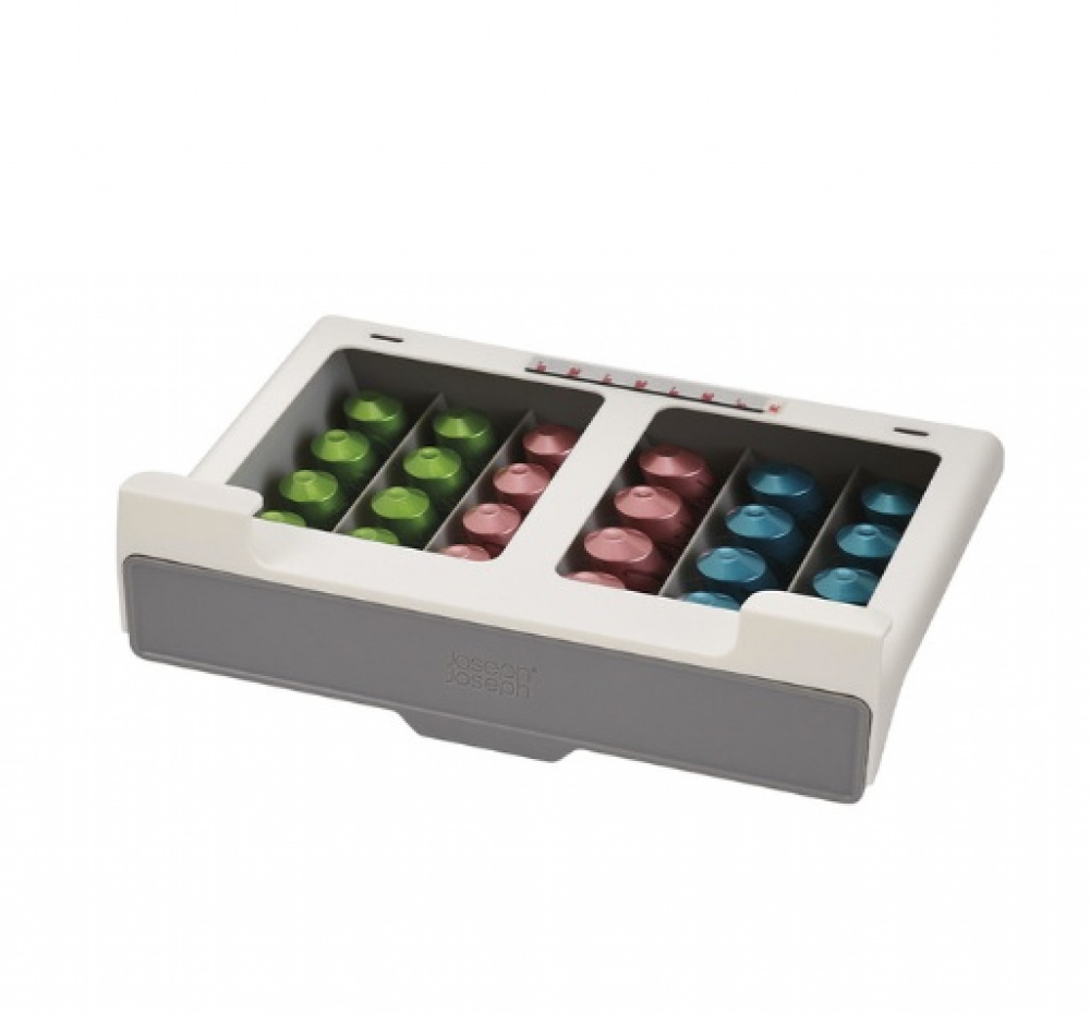 Coffee Pod Drawer, Under Shelf, CUPBOARD STORE, Joseph Joseph, Grey in the group Storage / Kitchen storage / Kitchen cabinet organizers / Under shelf storage at SmartaSaker.se (40650)