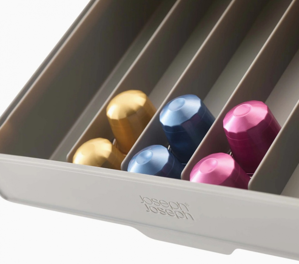 Coffee Pod Drawer, Under Shelf, CUPBOARD STORE, Joseph Joseph, Grey in the group Storage / Kitchen storage / Kitchen cabinet organizers / Under shelf storage at SmartaSaker.se (40650)