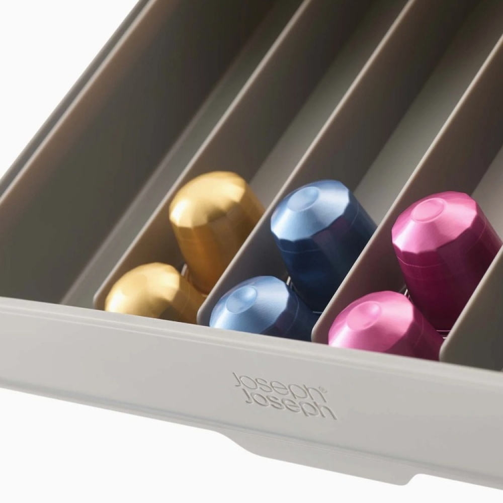 Coffee Pod Drawer, Under Shelf, CUPBOARD STORE, Joseph Joseph, Grey in the group Storage / Kitchen storage / Kitchen cabinet organizers / Under shelf storage at SmartaSaker.se (40650)
