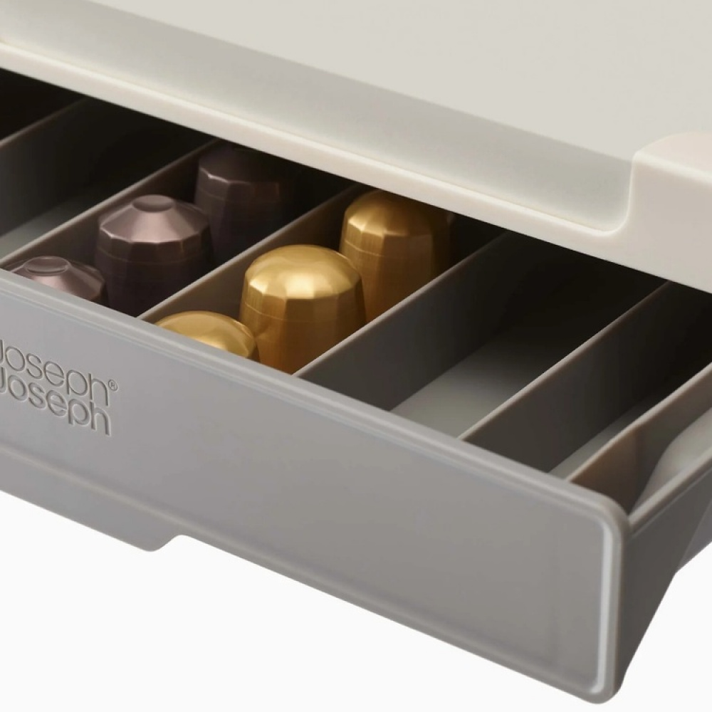 Coffee Pod Drawer, Under Shelf, CUPBOARD STORE, Joseph Joseph, Grey in the group Storage / Kitchen storage / Kitchen cabinet organizers / Under shelf storage at SmartaSaker.se (40650)
