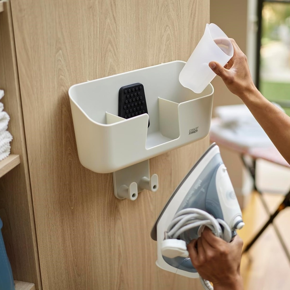 Storage for Ironing board and Iron, JOSEPH JOSEPH IRON HUB, Ecru in the group Storage / Laundry and care / Ironing accessories at SmartaSaker.se (40652)