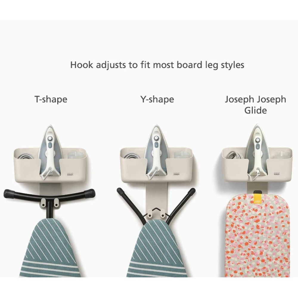 Storage for Ironing board and Iron, JOSEPH JOSEPH IRON HUB, Ecru in the group Storage / Laundry and care / Ironing accessories at SmartaSaker.se (40652)