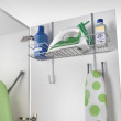 Over-Door Organizer, IRONY, 49 x 18 x H 44 cm, Silver Over-Door Organizer, IRONY, 49 x 18 x H 44 cm, Silver