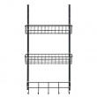 Over-Door Organizer, TÜRREGAL, 39 x 10 x H 75 cm, Black Over-Door Organizer, TÜRREGAL, 39 x 10 x H 75 cm, Black