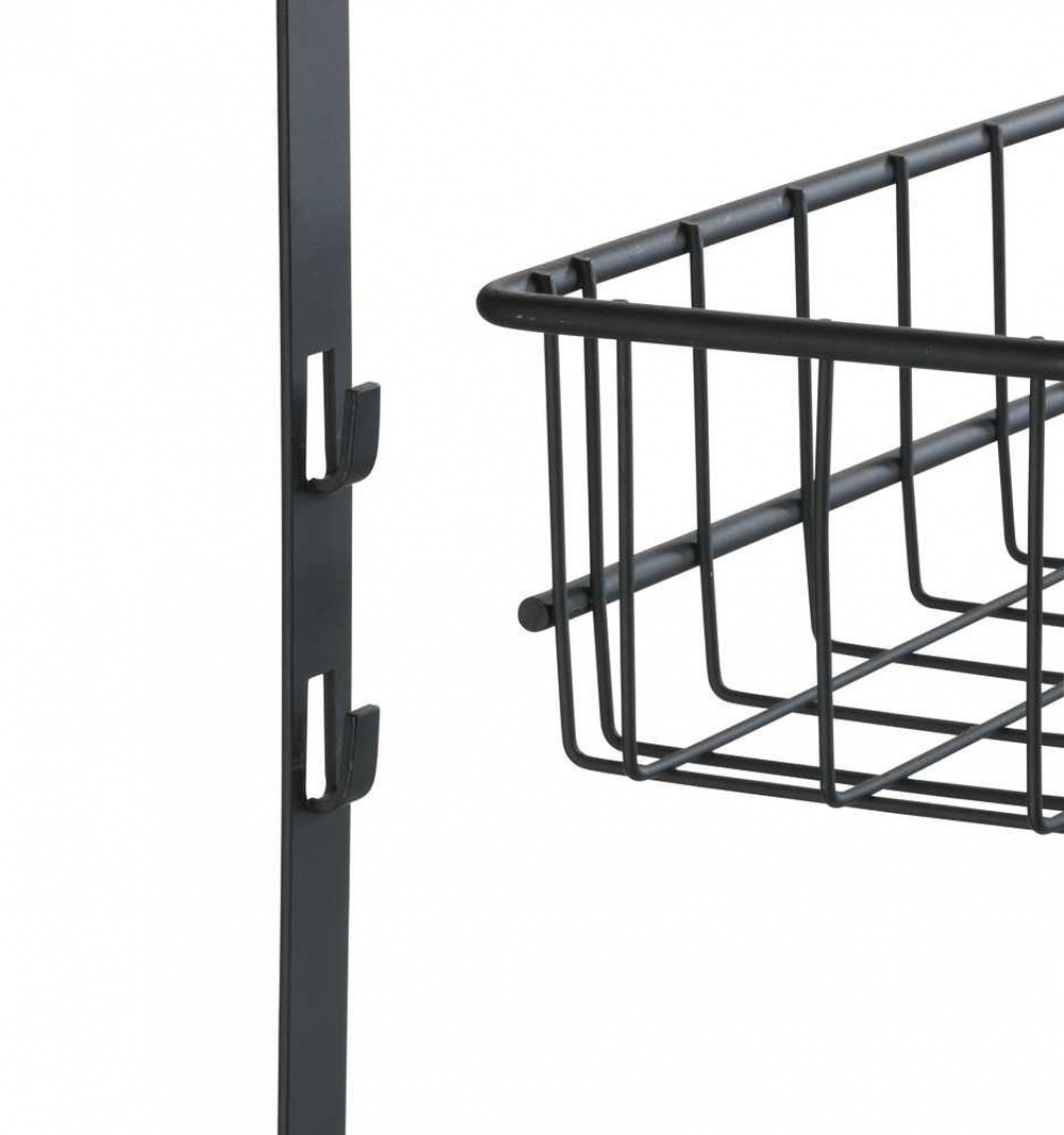 Over-Door Organizer, TÜRREGAL, 39 x 10 x H 75 cm, Black in the group Storage / Bedroom storage / Over door hooks at SmartaSaker.se (40656)