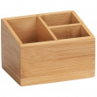 Storage Box in Bamboo, 3 compartments, TERRA, 12 x 9 x H 8,5 cm, Nature Storage Box in Bamboo, 3 compartments, TERRA, 12 x 9 x H 8,5 cm, Nature