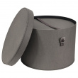 Storage boxes, Round, Set of 2, BIGSO RUT CANVAS, Ø 37,5 och Ø 35,5