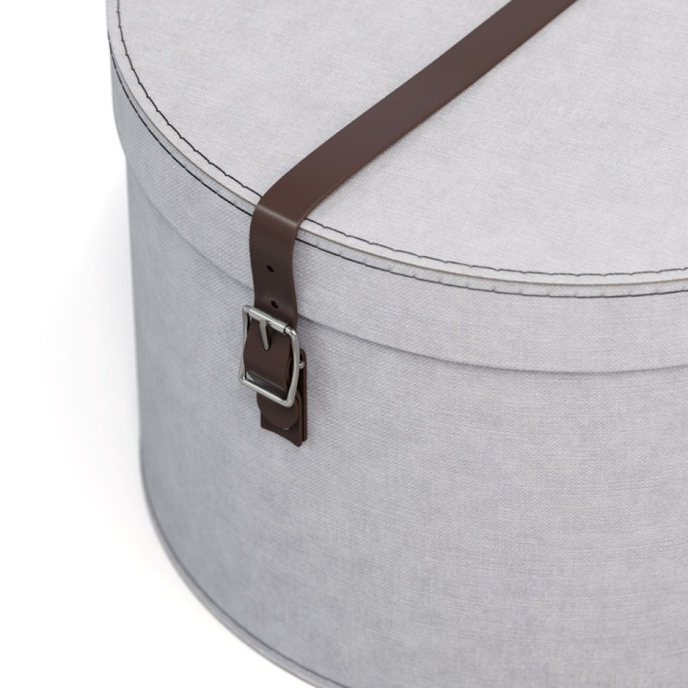 Storage boxes, Round, Set of 2, BIGSO RUT CANVAS, Ø 37,5 och Ø 35,5 in the group Storage / Storage boxes at SmartaSaker.se (40662)