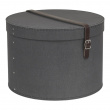 Storage boxes, Round, Set of 2, BIGSO RUT CANVAS, Ø 37,5+ Ø 35,5
