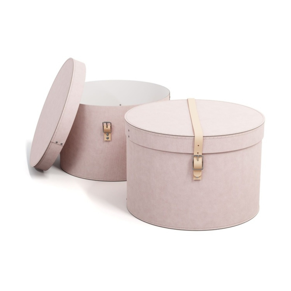 Storage boxes, Round, Set of 2, BIGSO RUT RESTORE, Ø 37,5 + Ø 35,5 in the group Storage / Storage boxes / BigSo storage boxes at SmartaSaker.se (40664)
