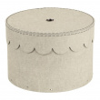Storage boxes, Round, Set of 2, BIGSO WILMA CANVAS, Ø26 x H Ø23 cm