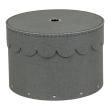 Round storage box 2 drawers, Wilma canvas, Bigso