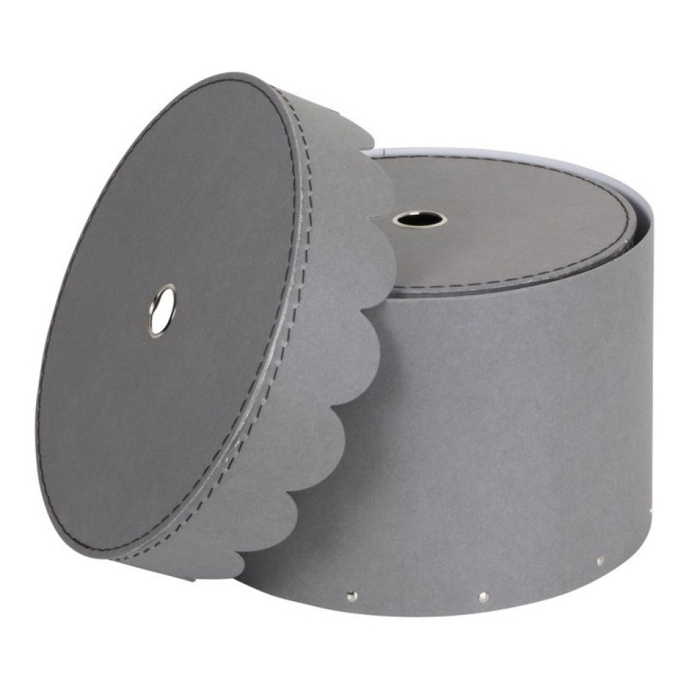 Storage boxes, Round, Set of 2, BIGSO WILMA, Ø26 x H Ø23 cm in the group Storage / Storage boxes / BigSo storage boxes at SmartaSaker.se (40666)