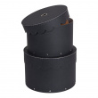 Storage boxes, Round, Set of 2, BIGSO WILMA, Ø26 x H Ø23 cm