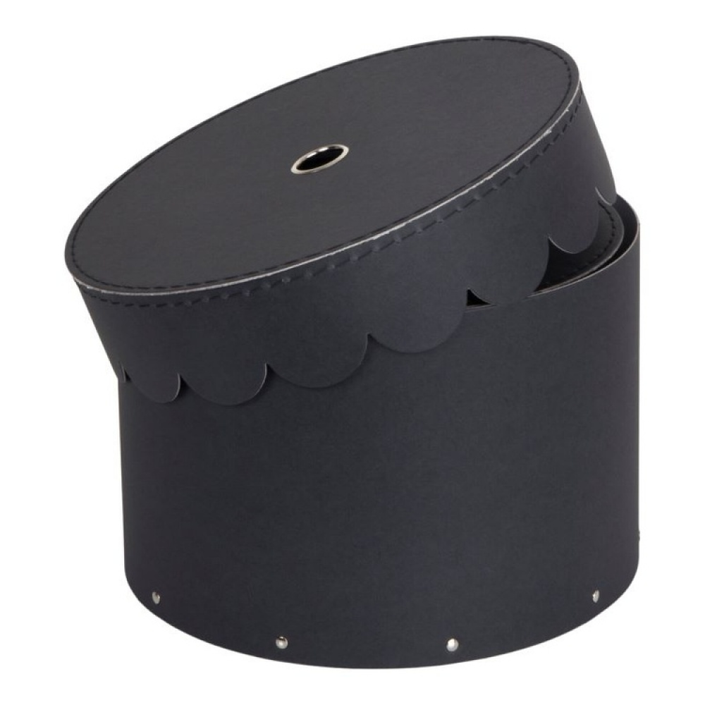 Storage boxes, Round, Set of 2, BIGSO WILMA, Ø26 x H Ø23 cm in the group Storage / Storage boxes / BigSo storage boxes at SmartaSaker.se (40666)