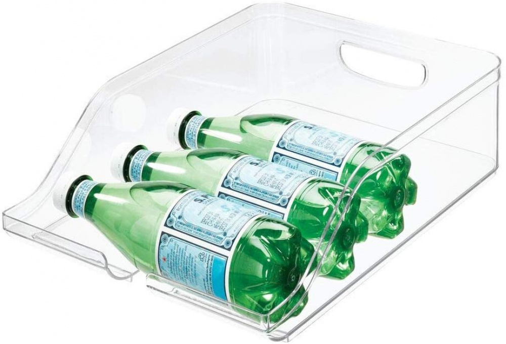 Fridge Storage, RPET CRISP BEVERAGE BIN, 35,6 x 26,4 x 9,5 cm, Transparent in the group Storage / Kitchen storage / Fridge storage at SmartaSaker.se (40667)