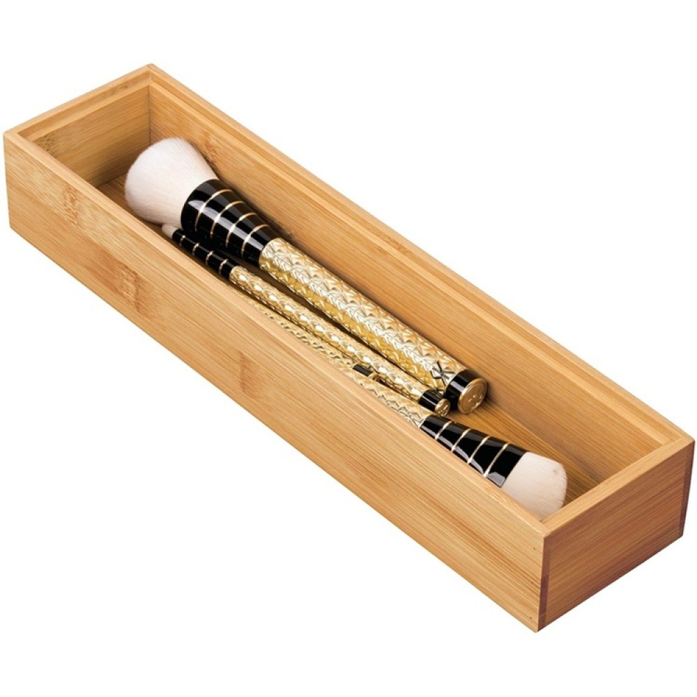 Storage Tray in Bamboo, Stackable, FORMBU DRAWER ORGANIZER, 30,5 x 7,6 x H 5,1 cm, Nature in the group Storage / Storage boxes / Mini organizers at SmartaSaker.se (40674)