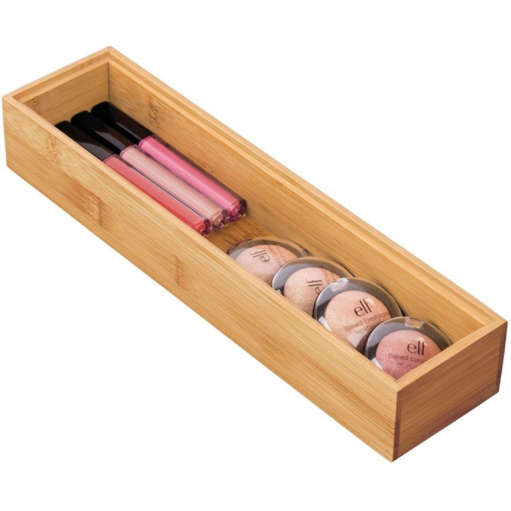 Storage Tray in Bamboo, Stackable, FORMBU DRAWER ORGANIZER, 30,5 x 7,6 x H 5,1 cm, Nature in the group Storage / Storage boxes / Mini organizers at SmartaSaker.se (40674)