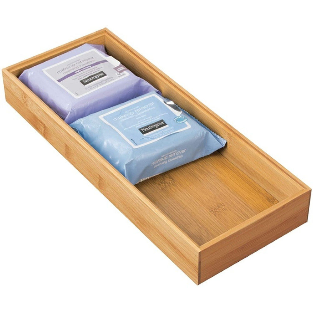 Storage Tray in Bamboo, Stackable, FORMBU DRAWER ORGANIZER, 38 x 15,3 x H 5,1 cm, Nature in the group Storage / Storage boxes / Mini organizers at SmartaSaker.se (40675)