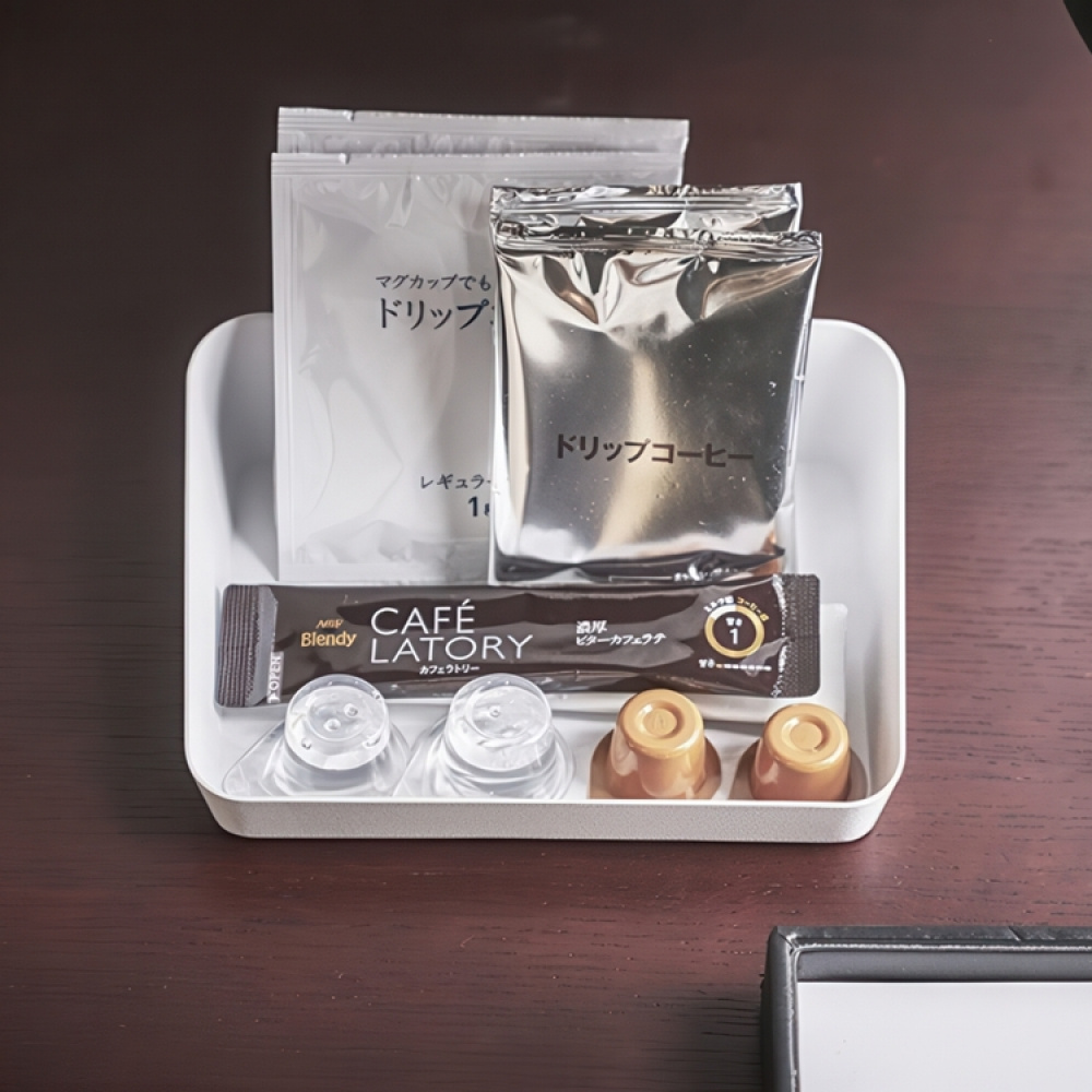 Storage tray in metal, TOWER AMENITY TRAY, 17,5 x 13,5 x H 5 cm, Yamazaki in the group Storage / Storage boxes / Mini organizers at SmartaSaker.se (40678)