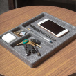 Storage tray, FILT CATCH-ALL TRAY, 28,6 x 20 x 2 cm, Grey Storage tray, FILT CATCH-ALL TRAY, 28,6 x 20 x 2 cm, Grey
