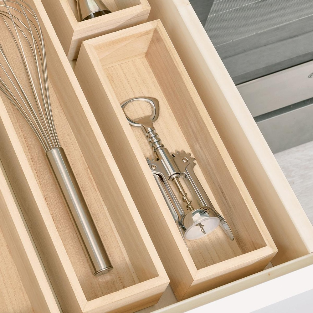 Storage Tray, Oblong, PAULOWNIA DRAWER ORGANIZER, 8,6 x 25,4 x H 7 cm, Nature in the group Storage / Storage boxes / Mini organizers at SmartaSaker.se (40681)