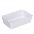 Storage tray, CANDY, 22 x 14 x H 6 cm, White