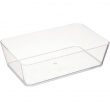 Storage tray, CANDY, 22 x 14 x H 6 cm, Clear