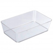 Storage tray, CANDY, 22 x 14 x H 6 cm, Clear