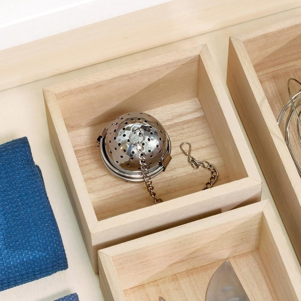 Storage Tray, Square, PAULOWNIA DRAWER ORGANIZER, 12,7 x 12,7 x H 7 cm, Nature in the group Storage / Kitchen storage / Storage jars at SmartaSaker.se (40684)