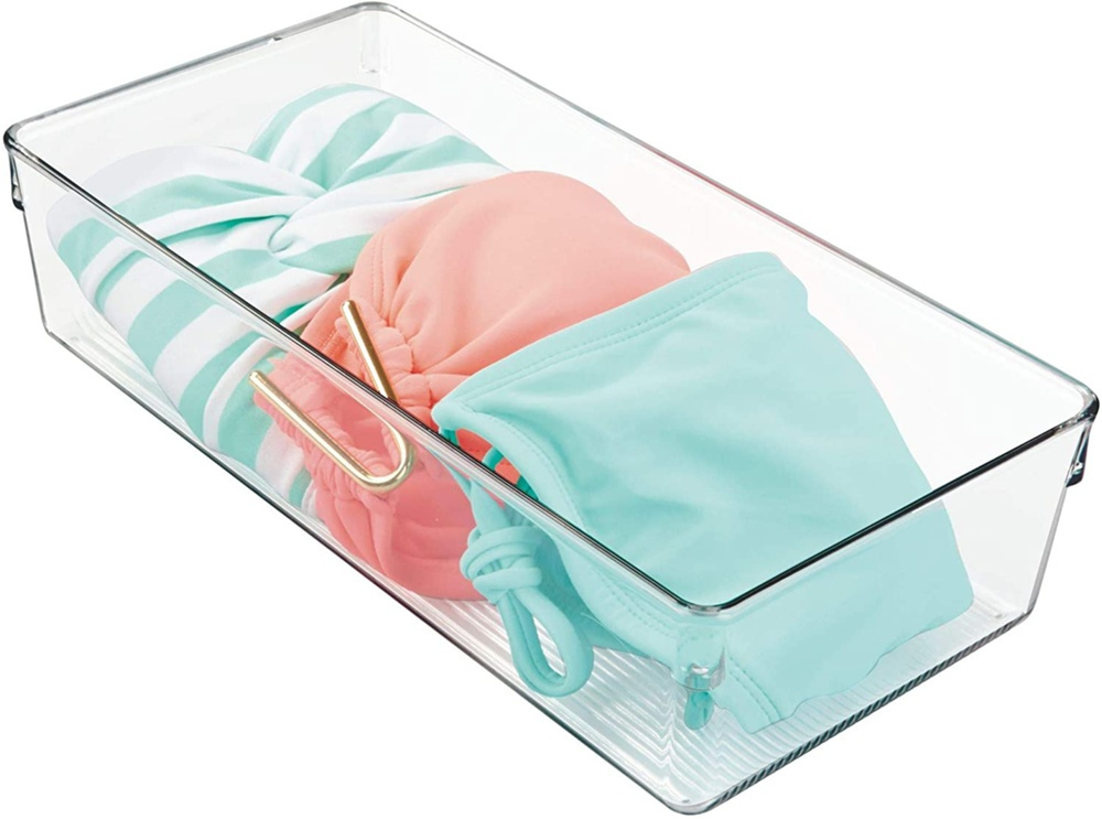 Storage Tray, DRESSER DRAWER ORGANISER, MEDIUM, 30,5 cm x 15,2 cm x H 7,6 cm, Transparent in the group Storage / Wardrobe storage / Sorting boxes at SmartaSaker.se (40685)
