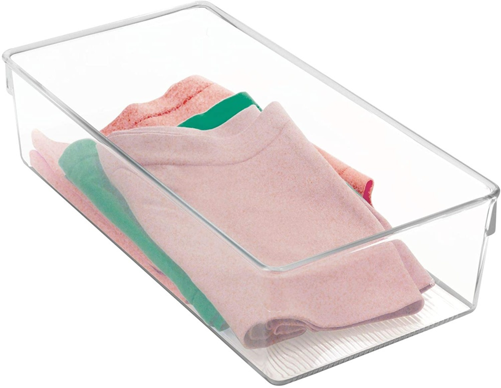 Storage Tray, DRESSER DRAWER ORGANISER, MEDIUM, 30,5 cm x 15,2 cm x H 7,6 cm, Transparent in the group Storage / Wardrobe storage / Sorting boxes at SmartaSaker.se (40685)