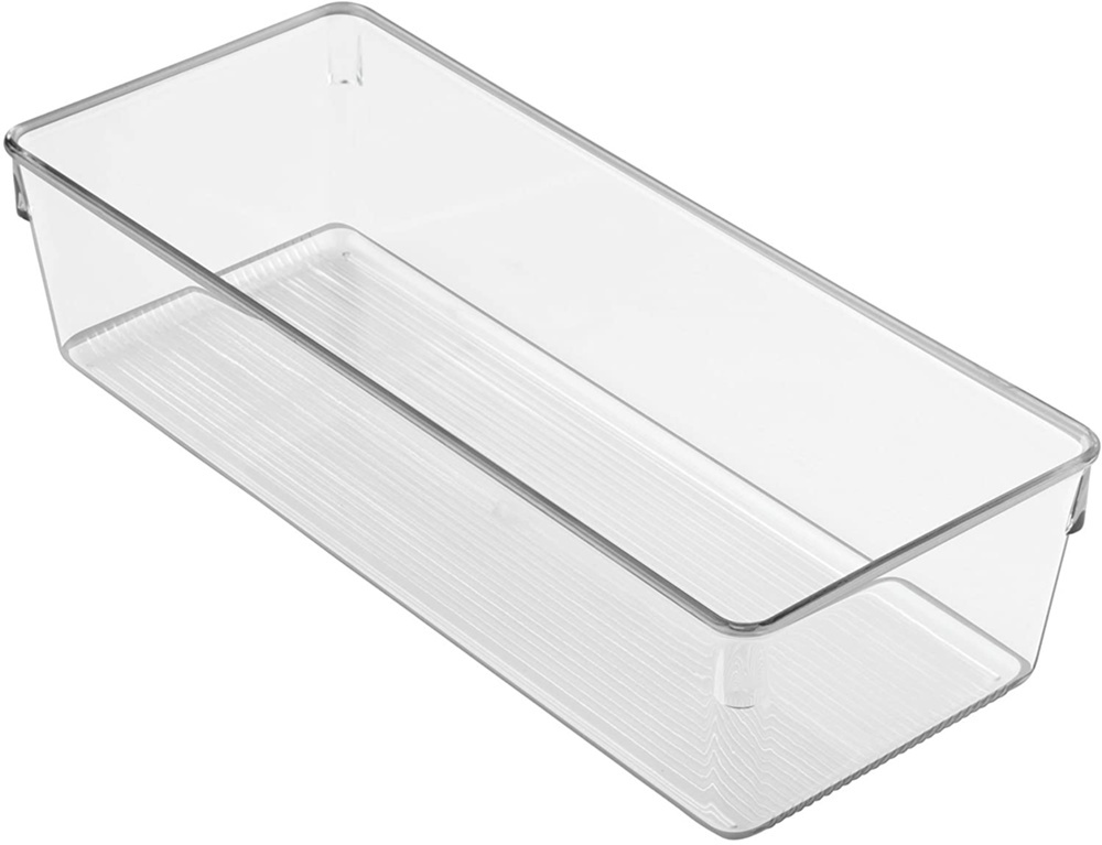 Storage Tray, DRESSER DRAWER ORGANISER SMALL, 30,5 x 12,7 x H 7,6 cm, Clear in the group Storage / Wardrobe storage / Sorting boxes at SmartaSaker.se (40687)