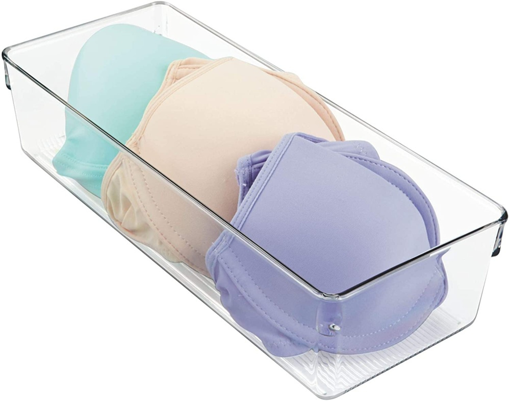Storage Tray, DRESSER DRAWER ORGANISER SMALL, 30,5 x 12,7 x H 7,6 cm, Clear in the group Storage / Wardrobe storage / Sorting boxes at SmartaSaker.se (40687)