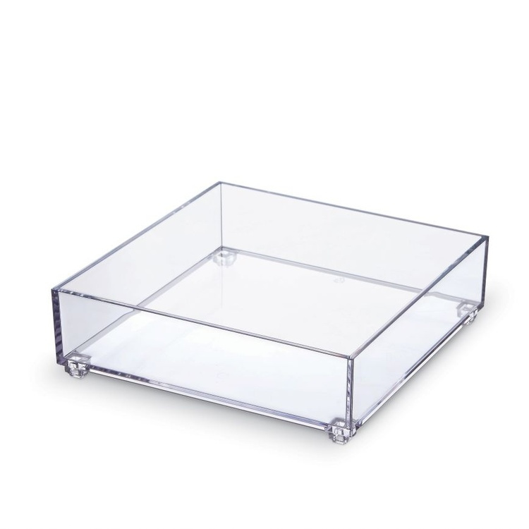 Storage tray, K-SYSTEM SQUARE K5, 19 x 19 x H 5,3 cm, Clear in the group Storage / Storage boxes at SmartaSaker.se (40688)