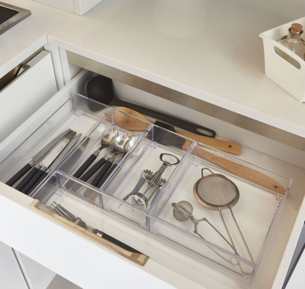 Storage tray, K-SYSTEM SQUARE K5, 19 x 19 x H 5,3 cm, Clear in the group Storage / Storage boxes / Mini organizers at SmartaSaker.se (40688)