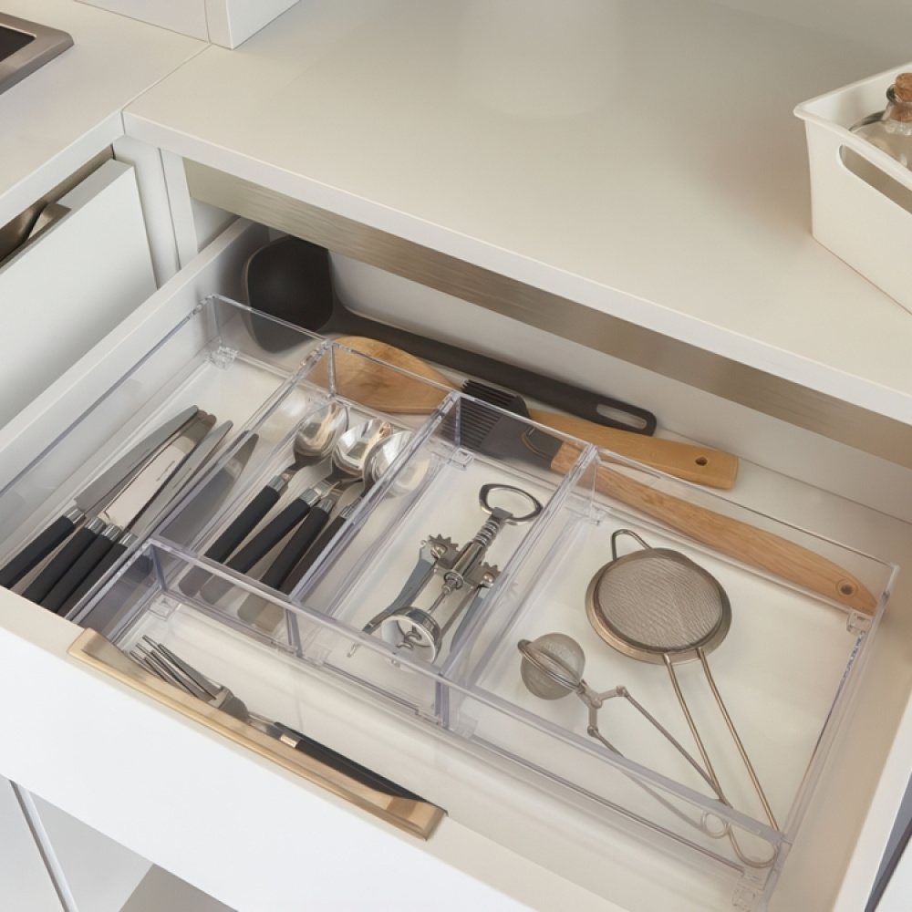 Storage tray, K-SYSTEM SQUARE K5, 19 x 19 x H 5,3 cm, Clear in the group Storage / Storage boxes at SmartaSaker.se (40688)