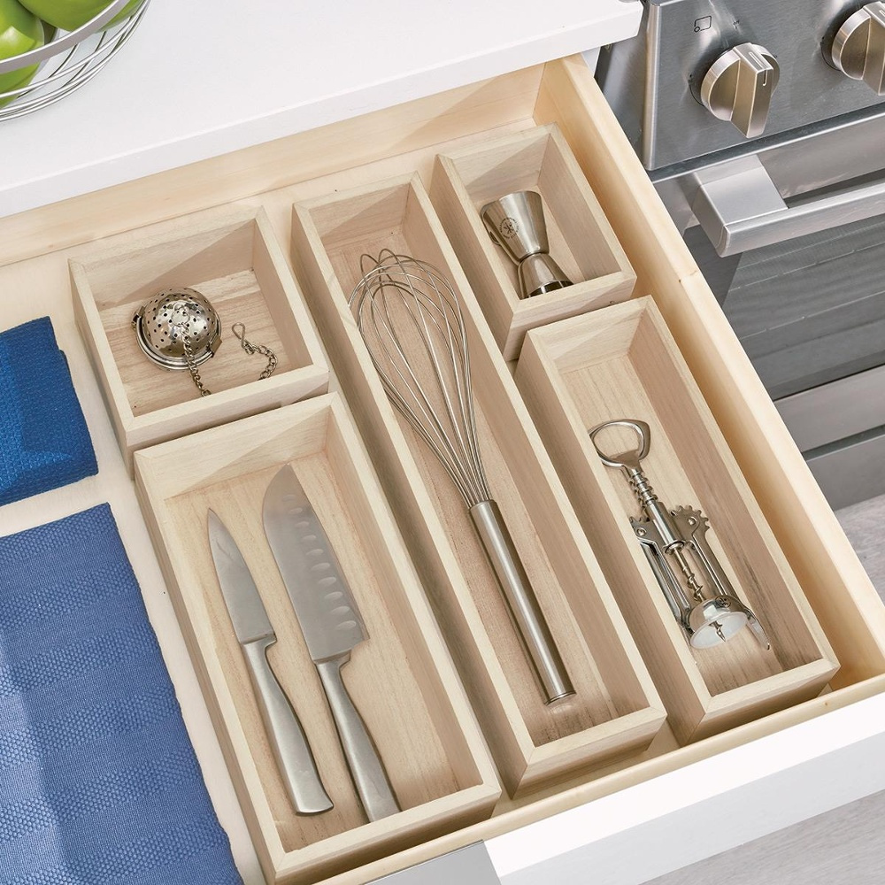 Storage Tray, Small, PAULOWNIA DRAWER ORGANIZER, 8,6 x 12,7 x H 7 cm, Nature in the group Storage / Storage boxes / Mini organizers at SmartaSaker.se (40689)
