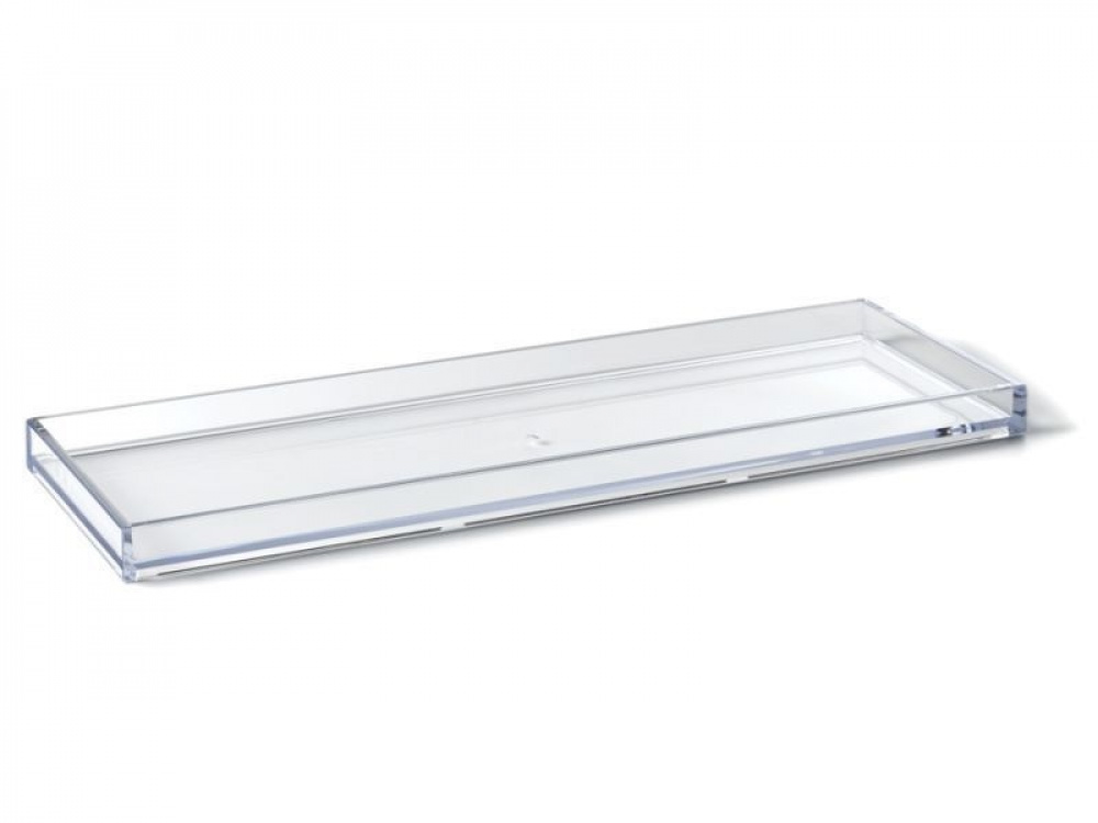 Storage Tray, PALASET LONG, 14 x 42 x 2,3 cm, Clear in the group Storage / Bathroom storage at SmartaSaker.se (40691)