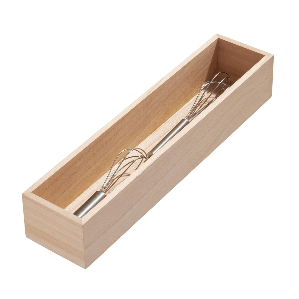 Storage Tray, Oblong, PAULOWNIA DRAWER ORGANIZER, 8,6 x 38,1 x H 7 cm, Nature in the group Storage / Kitchen storage / Kitchen cabinet organizers / Cutlery drawers at SmartaSaker.se (40692)