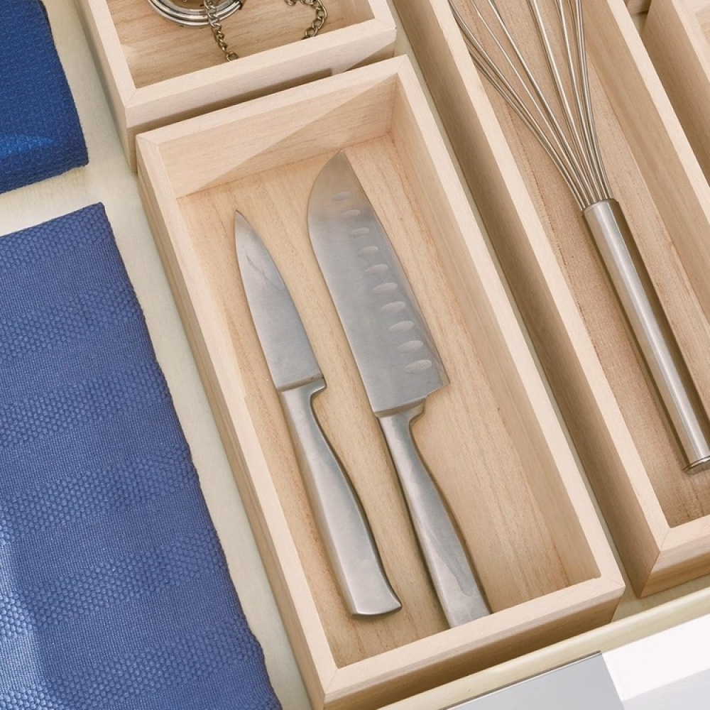 Storage Tray, PAULOWNIA DRAWER ORGANIZER, 12,7 x 25,4 x H 7 cm, Nature in the group Storage / Storage boxes at SmartaSaker.se (40693)