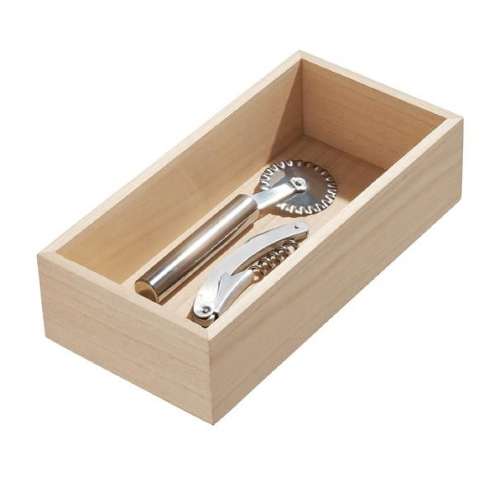 Storage Tray, PAULOWNIA DRAWER ORGANIZER, 12,7 x 25,4 x H 7 cm, Nature in the group Storage / Storage boxes at SmartaSaker.se (40693)