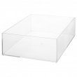 Storage box, Stackable, SELENA ORGANISER LARGE, 25,6 x 19,2 x H 8,5 cm, Clear  Storage box, Stackable, SELENA ORGANISER LARGE, 25,6 x 19,2 x H 8,5 cm, Clear