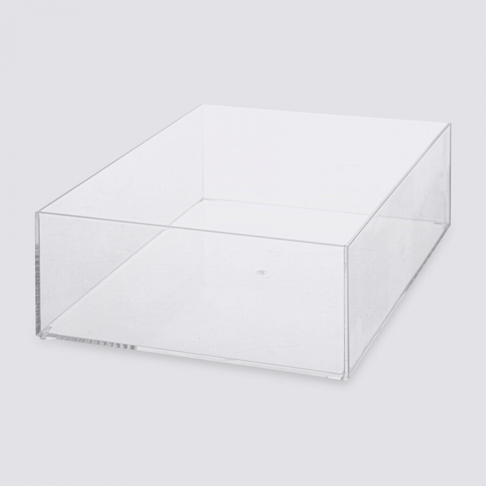 Storage box, Stackable, SELENA ORGANISER LARGE, 25,6 x 19,2 x H 8,5 cm, Clear in the group Storage / Storage boxes at SmartaSaker.se (40694)