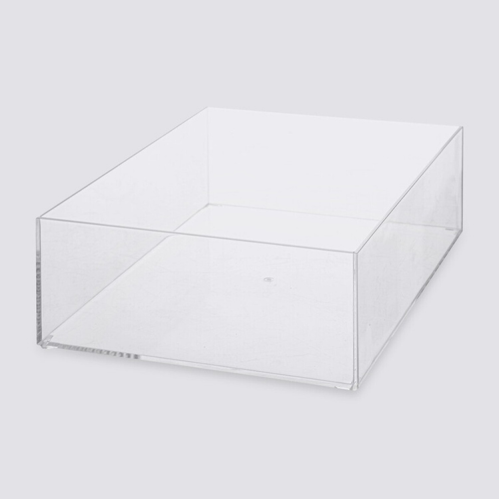 Storage box, Stackable, SELENA ORGANISER LARGE, 25,6 x 19,2 x H 8,5 cm, Clear in the group Storage / Storage boxes at SmartaSaker.se (40694)