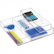 Storage tray, Stackable, Oblong, CLARITY ORGANISER MEDIUM, 10,2 x 30,5 x H 5 cm, Clear  Storage tray, Stackable, Oblong, CLARITY ORGANISER MEDIUM, 10,2 x 30,5 x H 5 cm, Clear