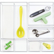 Storage tray, Stackable, CLARITY ORGANISER SMALL, 10,2 x 20,3 x H 5 cm, Clear  Storage tray, Stackable, CLARITY ORGANISER SMALL, 10,2 x 20,3 x H 5 cm, Clear
