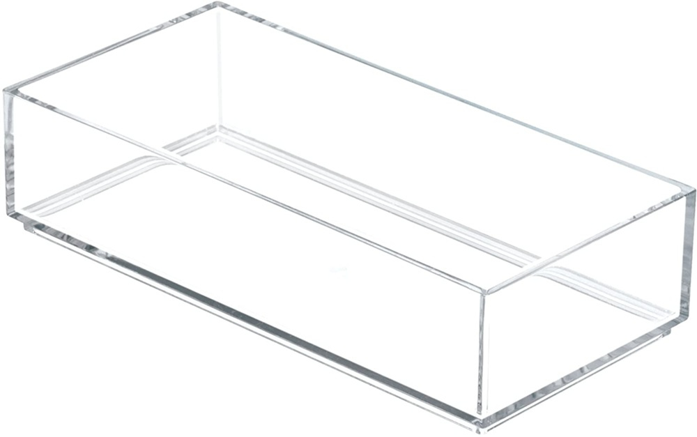 Storage tray, Stackable, CLARITY ORGANISER SMALL, 10,2 x 20,3 x H 5 cm, Clear in the group Storage / Storage boxes / Mini organizers at SmartaSaker.se (40697)